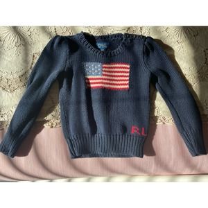 Ralph Lauren Iconic Flag Sweater Toddler 3T
